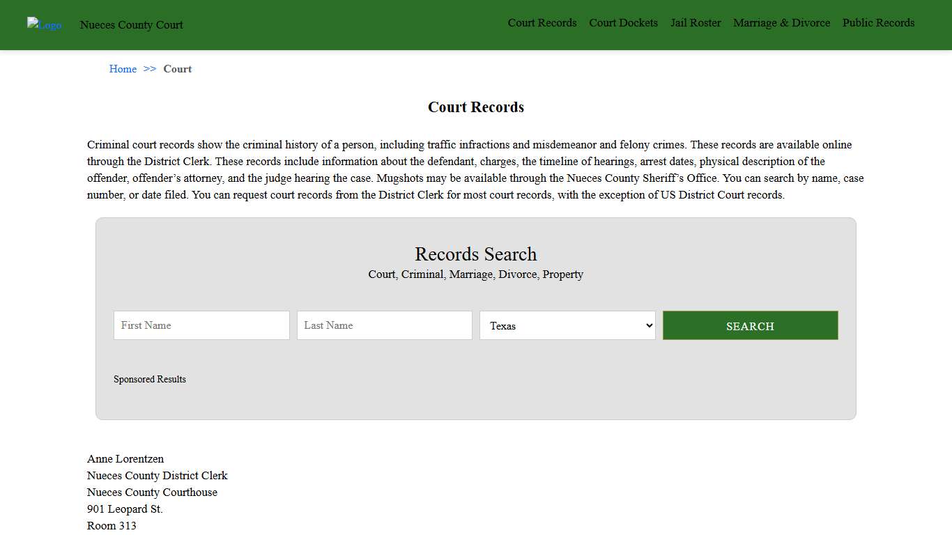 Court Records Nueces County Court